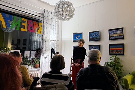 Manuela Höfner in ihrem Element