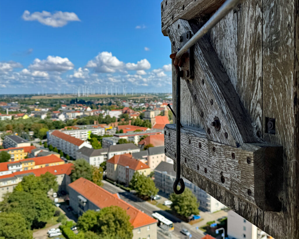 Blick auf die Stadt vom Turm St. Marien